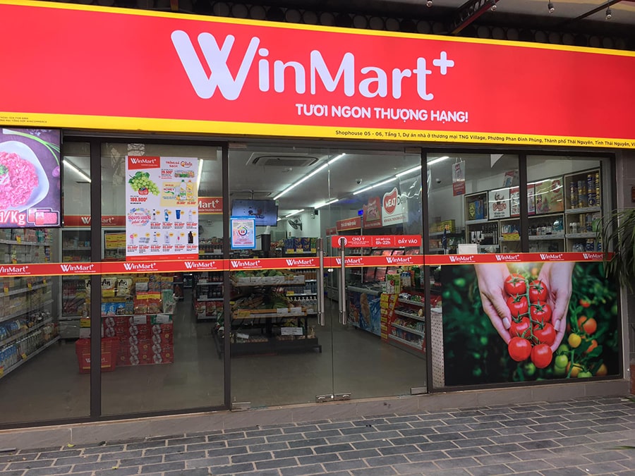 Biển Vinmart ban đêm